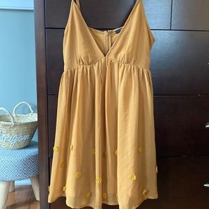 Mustard Babydoll Dress